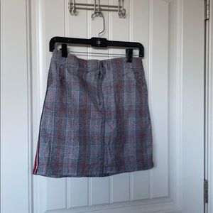 Plaid Midi Skirt